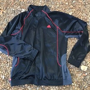 Vintage Adidas Athletic Jacket Coat Red Black ❤️🎲